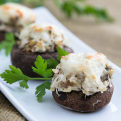 Chicken Stuffed Mushrooms - Recipe photo by NatashasKitchen.com