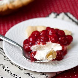 Cherry Cheese Pie - Recipe photo by tideandthyme