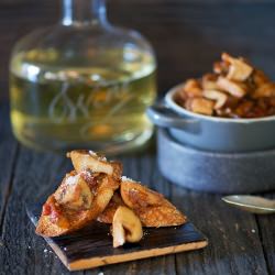 Bruschetta w/ Mushroom Ragú - Recipe photo by lemonsandanchovies