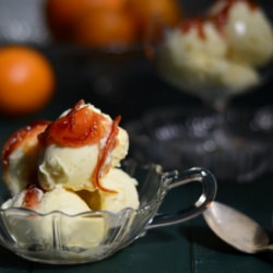 Orange Mascarpone Ice Cream - Recipe photo by Debjani