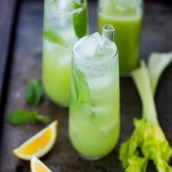 Mint and Celery Soda - Recipe photo by TheBojonGourmet