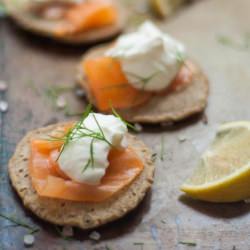 Smoked Salmon Blinis - Recipe photo by MyCustardPie