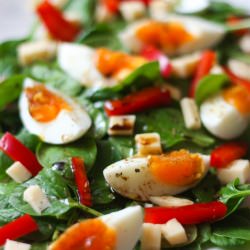 Salad with Spinach - Recipe photo by dusiowa