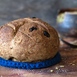 Rye Cherry Bread with Flax Seeds - Recipe photo by cooking melangery