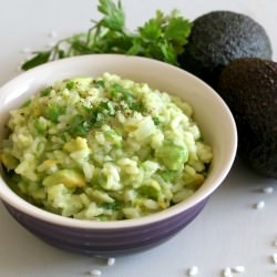 Avocado Risotto - Recipe photo by Becca @ Easy Cheesy Vegetarian