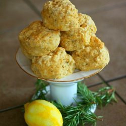 Lemon Rosemary Scones - Recipe photo by Food Done Light