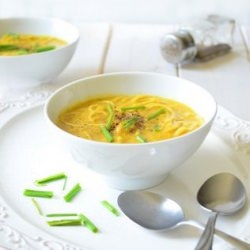 Chickpea Noodle Soup - Recipe photo by arcsfoodparadise