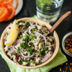 Dill and Lentil Rice - Recipe photo by Parttimechef