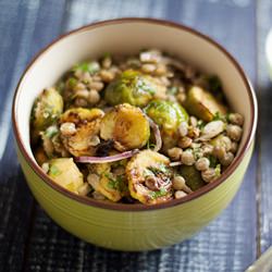 Lentil and Brussels Sprouts Salad - Recipe photo by GoodFoodBlog