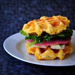 Cheddar Polenta Gluten Free Waffle - Recipe photo by blondiescakes
