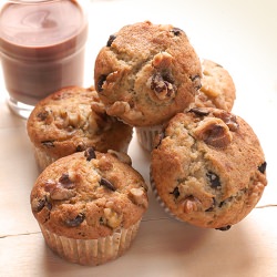Chocolate Banana Muffins - Recipe photo by amantesdelacocina
