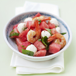Watermelon Shrimp Salad - Recipe photo by finedininglovers