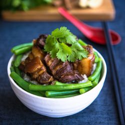 Braised Pork and Beans - Recipe photo by The Hungry Australian