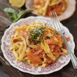 Carrot Ribbon Fettuccine - Recipe photo by forestfeast