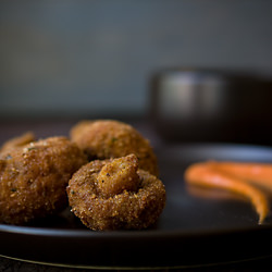 Old Bay Mushrooms with Spicy Mayo - Recipe photo by Savory Simple