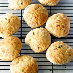 Buttermilk Cheddar Cheese Biscuits - Recipe photo by newsouthfoodco