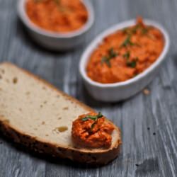 Muhamara – Roasted Red Pepper Dip - Recipe photo by pinch of spice