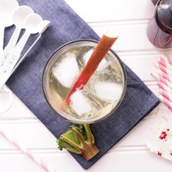 Rhubarb Vanilla Fizz - Recipe photo by limn and lovely