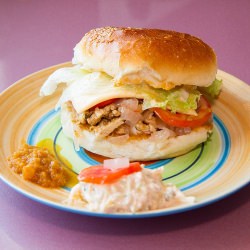 Parsley Chicken Filet Burger - Recipe photo by Rutvika