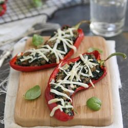 Stuffed Peppers - Recipe photo by Running to the Kitchen