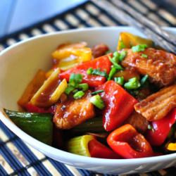 Sweet and Sour Tofu (fish) - Recipe photo by blackdogfoodblog