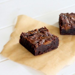Salted Dulce De Leche Brownies - Recipe photo by bakerita