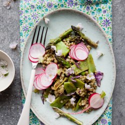 Salad with Wood Sorrel and Ramps - Recipe photo by dagmarskitchen.se