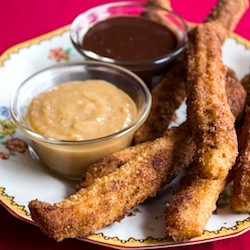 Churros, Cajeta & Chocolate Sauce - Recipe photo by redpathsugar