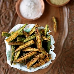 Okra Chips - Recipe photo by tadkapasta