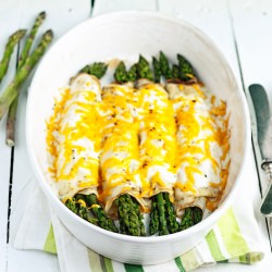 Pancakes with Asparagus - Recipe photo by okuchnia