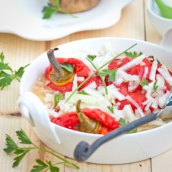 Roaster Bell Peppers & Sweet Onion - Recipe photo by letthebakingbegin