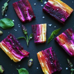 Beet and Goat Cheese Terrine - Recipe photo by Frances Janisch