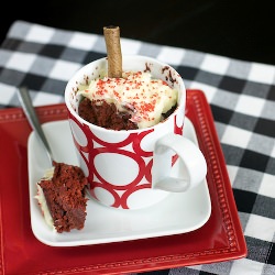 Red Velvet Mug Cake - Recipe photo by livelovepasta