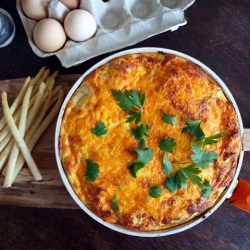 Salmon & Asparagus Fritata - Recipe photo by bitethisgoodie