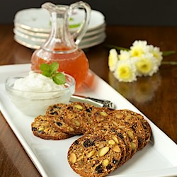 California Fig & Pistachio Crisps - Recipe photo by The Cafe Sucre Farine