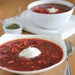 Borscht - Recipe photo by VeganYumminess