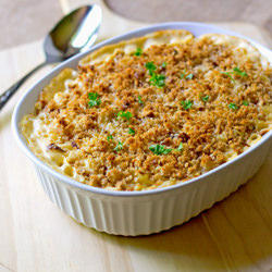 Cheddar Bacon Macaroni & Cheese - Recipe photo by The Midnight Baker