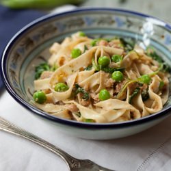 Tagliatelle with Roe and Peas - Recipe photo by The Garum Factory