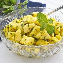 Pineapple with Lime and Mint - Recipe photo by thymebombe