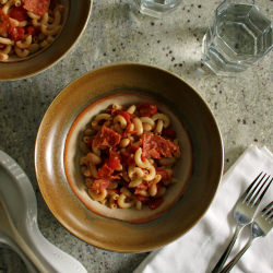 Salami Pasta - Recipe photo by The Captivating Life