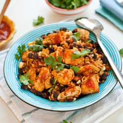 Chicken Skillet Pronto - Recipe photo by nancy baggett-kitchenlane