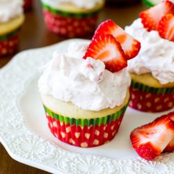 Strawberry Shortcake Cupcakes - Recipe photo by sallysbakingaddiction