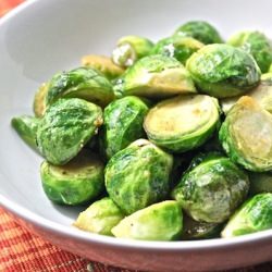 Crisped Roasted Brussels Sprouts - Recipe photo by thedailymuse