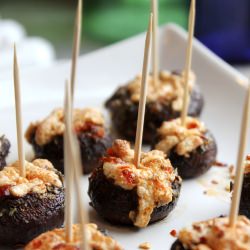Baby Bella Pizza Bites - Recipe photo by mollyeatsseitan