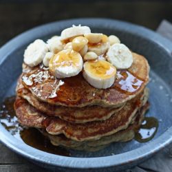 Coconut Banana & Macadamia Pancakes - Recipe photo by yummlyblog