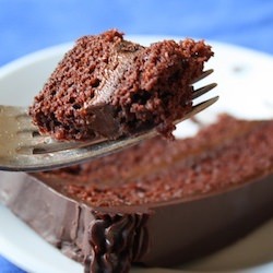 Chocolate Lard Bourbon Cake - Recipe photo by stresscake