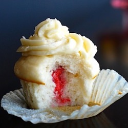 Strawberry Champagne Cupcakes - Recipe photo by thedailymuse