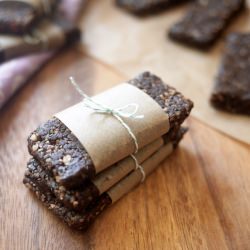 Minty Cocoa Bars with Chia Seeds - Recipe photo by NoPastaForPenguins