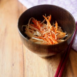 Carrot & Enoki Salad - Recipe photo by NoPastaForPenguins