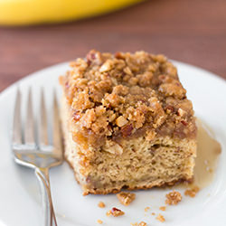 Maple Banana Coffee Cake - Recipe photo by brighteyedbaker
